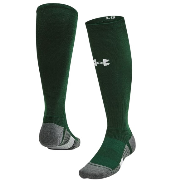 UA Accelerate Cushioned Football Over The Calf Socks Green Men’s Size 8.5-13 - Picture 1 of 15